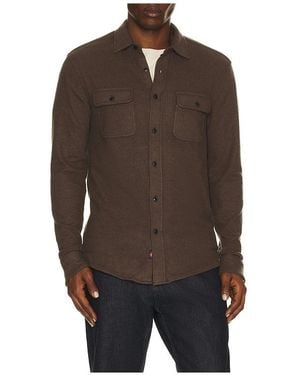 Faherty Legend Jumper Shirt - Brown