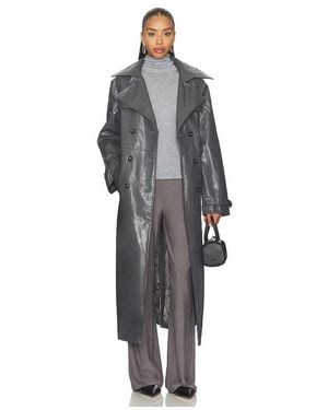 Madison The Label Hutson Trench - Grey