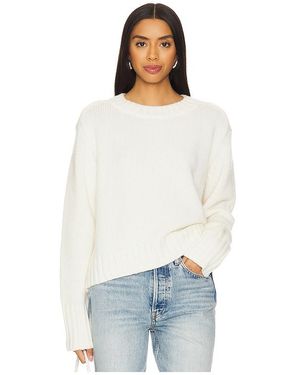 RUE SOPHIE Sweatshirt, Rundhalsausschnitt Estelle - Weiß