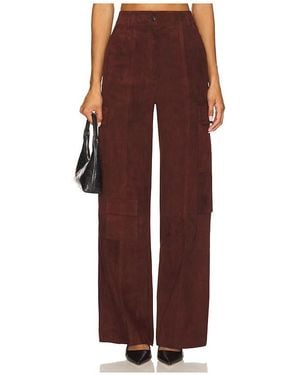 ZUT Sammy Suede Trousers - Red