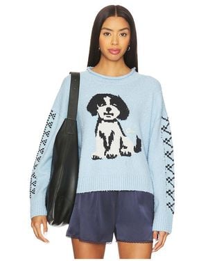 Free People Jersey Story Book En Color Azul Talla (También En M, S, Xl, Xs)