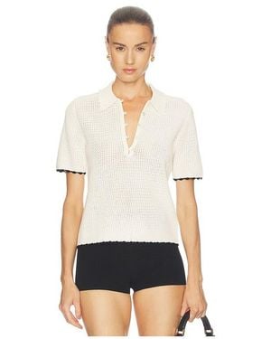 FRAME The Textured Polo - White