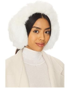 Jocelyn Faux Fur Earmuffs - White