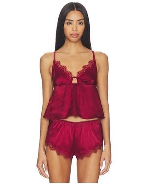 KAT THE LABEL Sorrento Camisole Top - Red