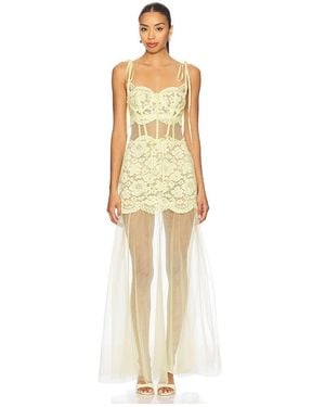 For Love & Lemons Viola Gown - Natural