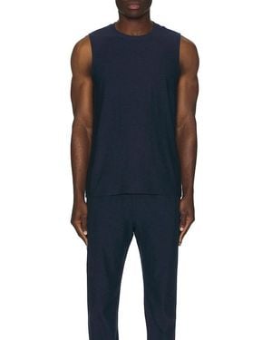 Beyond Yoga Featherweight Freeflo Muscle Tank - Blue