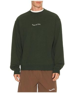 Museum of Peace & Quiet Wordmark Lightweight Jumper - Green