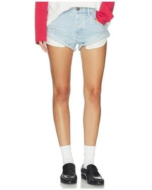 One Teaspoon Bandits Low Waist Denim Short - Blue
