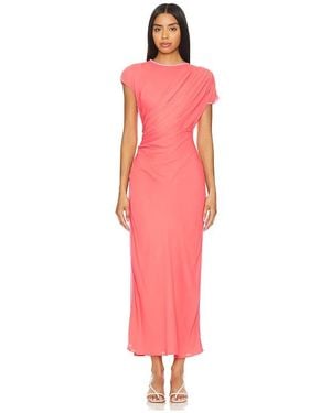 L'academie 'Academie Kleid Bardot - Rot