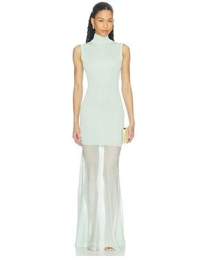 SER.O.YA Maxi Vestido Punto Amine En Color Hierbabuena Talla (Tambiãn En Xs, S, M) - Blanco