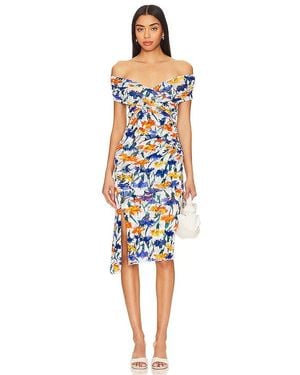 Diane von Furstenberg Lovinia ミディ丈ドレス - マルチカラー