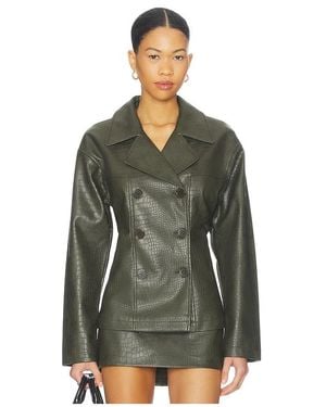 superdown Caroline Faux Leather Jacket - Green