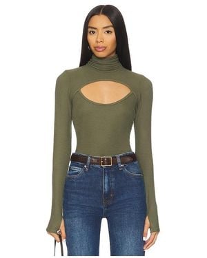 Michael Lauren Cade Long Sleeve Turtleneck Top En Color Verde Talla (También En Xs, S, M, Xl) - Azul
