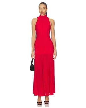 Bardot Orlana Mesh Maxi Dress - Red