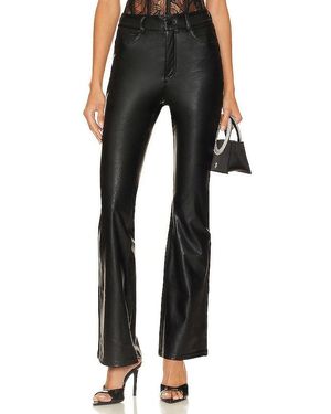 Commando Faux Leather Five Pocket Flare Pant - Black