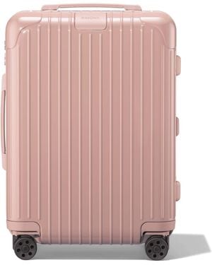 RIMOWA Essential Essential Cabin Suitcase In Desert Rose Pink - Polycarbonate - 55x39x23 Suitcase