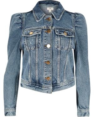 Girls denim jacket river island top