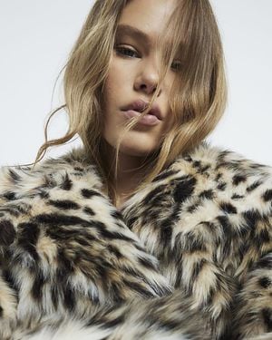 Leopard Faux Fur Coats for Women Up to 70 off Lyst