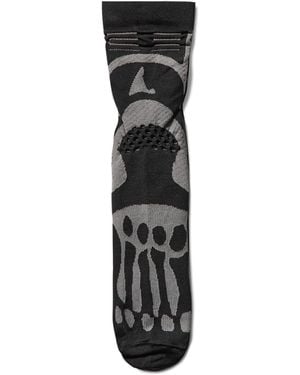 ROA Bones Logo Q Skin Technical Crew Socks Underwear - Black