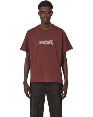 ROA Two Snakes Reflective T-Shirt Tops - Red