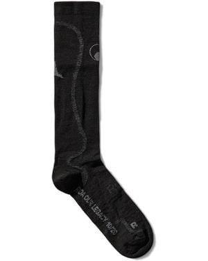 ROA Merino Knee High Socks Underwear - Black