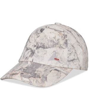 ROA X Wrangler Denim 6 Panel Cap Hats - White
