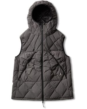 ROA Nuna 800 Fill Power Pinstriped Down Vest Jackets - Black