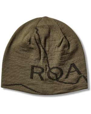 ROA Logo Wool Beanie Hats - Green