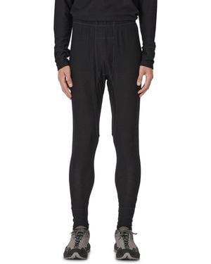 ROA Ashi Wool Tencel Long John Bottoms - Black
