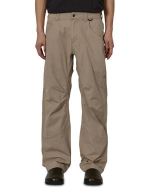ROA Crimp Shaped Cotton Trousers Trousers - Natural
