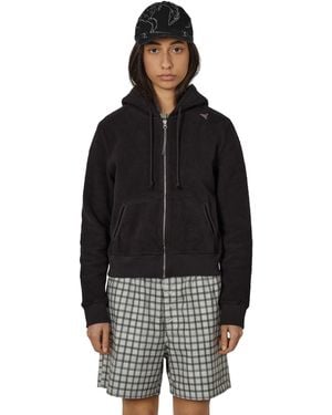 ROA Guniy Inside Out Zip-Up Baby Hoodie Sweatshirts - Black