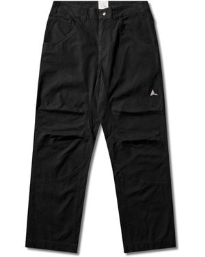 ROA Crimp Shaped Cotton Pants Bottoms - Black