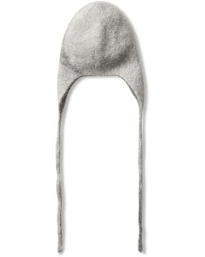 ROA Logo Mohair Bonnet Beanie Soft Goods - White