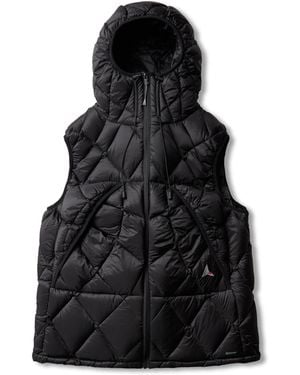 ROA Nuna 800 Fill Power Hooded Down Vest Jackets - Black