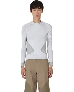 ROA Daze Compression Seamless Long Sleeve Tops - Grey