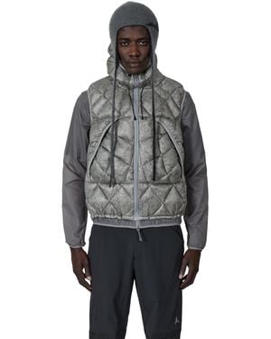 ROA Nuna 800 Fill Power Hooded Down Vest Coats And Jackets - Gray