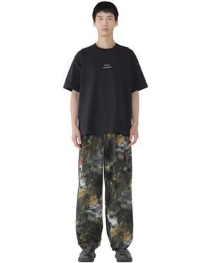 ROA X And Wander Logo Printed T-Shirt T-Shirts - Black