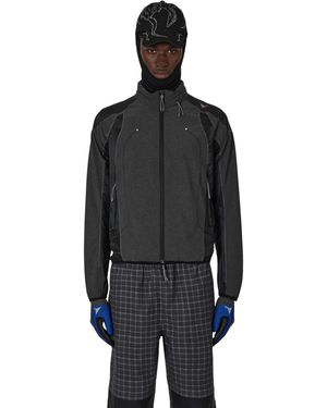 ROA Numb Pinstriped Hooded Wind Jacket Coats And Jackets - Black