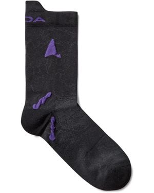 ROA Ryli Q Skin Technical Crew Socks Underwear - Black