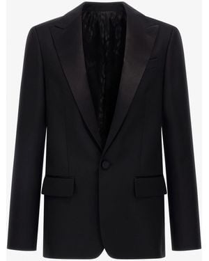 Roberto Cavalli Single Breasted Jacket - Black