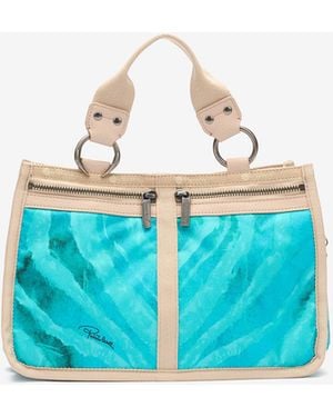 Roberto Cavalli Milano Bag With Print - Blue