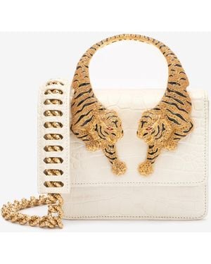 Roberto Cavalli Medium Roar Bag - Metallic