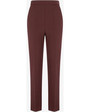 Roberto Cavalli High-Waisted Trousers - Purple