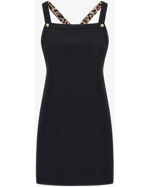 Roberto Cavalli Rc Logo Dress - Black