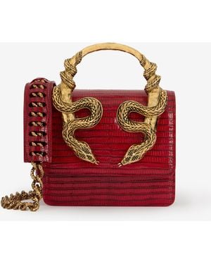 Roberto Cavalli Serpentine Bag - Red