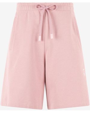 Roberto Cavalli Sports Shorts With Logo - Pink