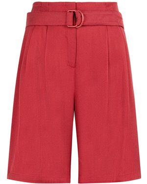 Roberto Cavalli Wide-Leg Shorts - Red