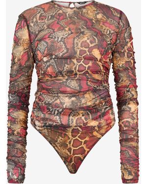Roberto Cavalli Pullover Mit Print Python - Weiß