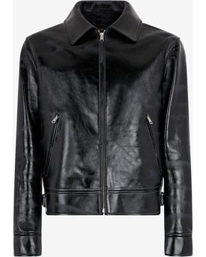 Roberto Cavalli Leather Jacket - Black