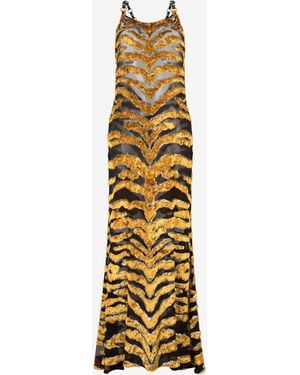 Roberto Cavalli Abito Lungo - Metallizzato